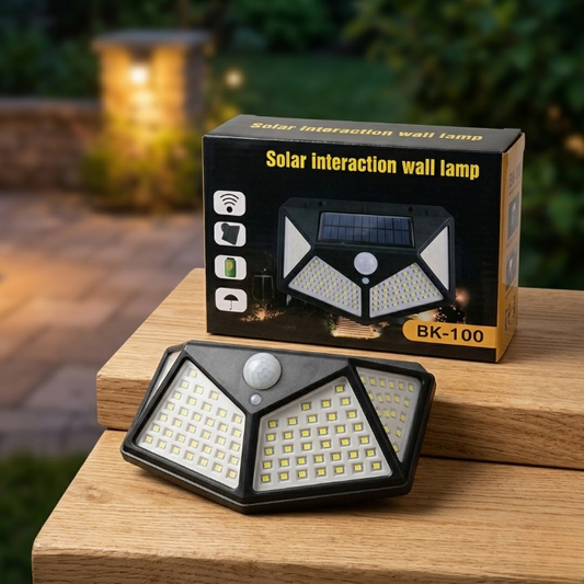 LED Solar Power Sensor Wall Light – IP65 Waterproof Outdoor Security Motion Sensor Lamp with 3 Lighting Modes