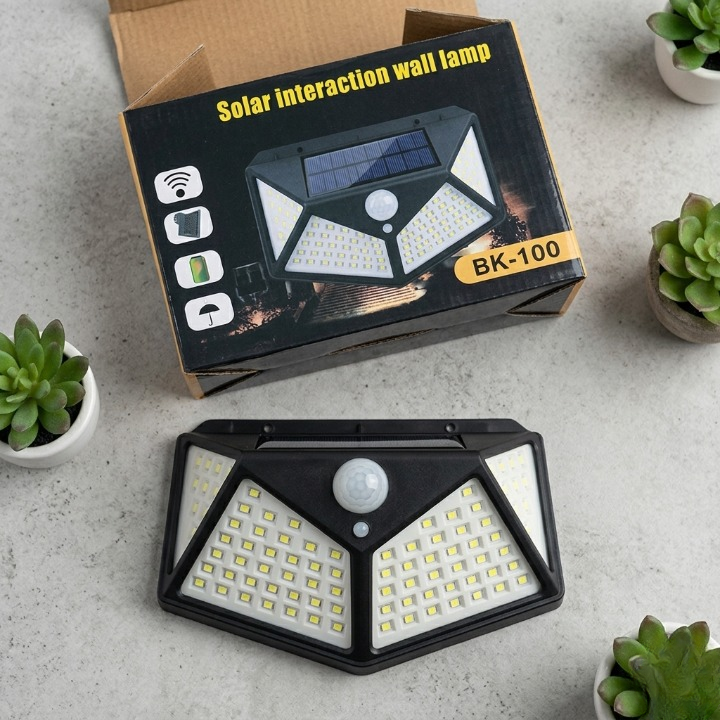 LED Solar Power Sensor Wall Light – IP65 Waterproof Outdoor Security Motion Sensor Lamp with 3 Lighting Modes