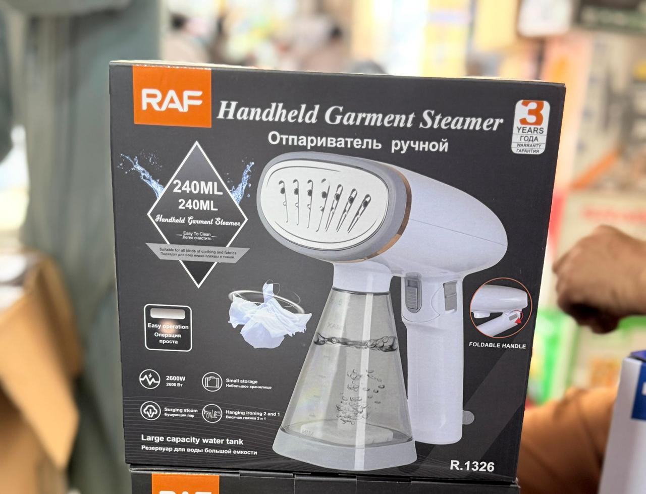 RAF Handheld Garment Steamer Iron 240ML Foldable Portable Steam Iron for Clothes