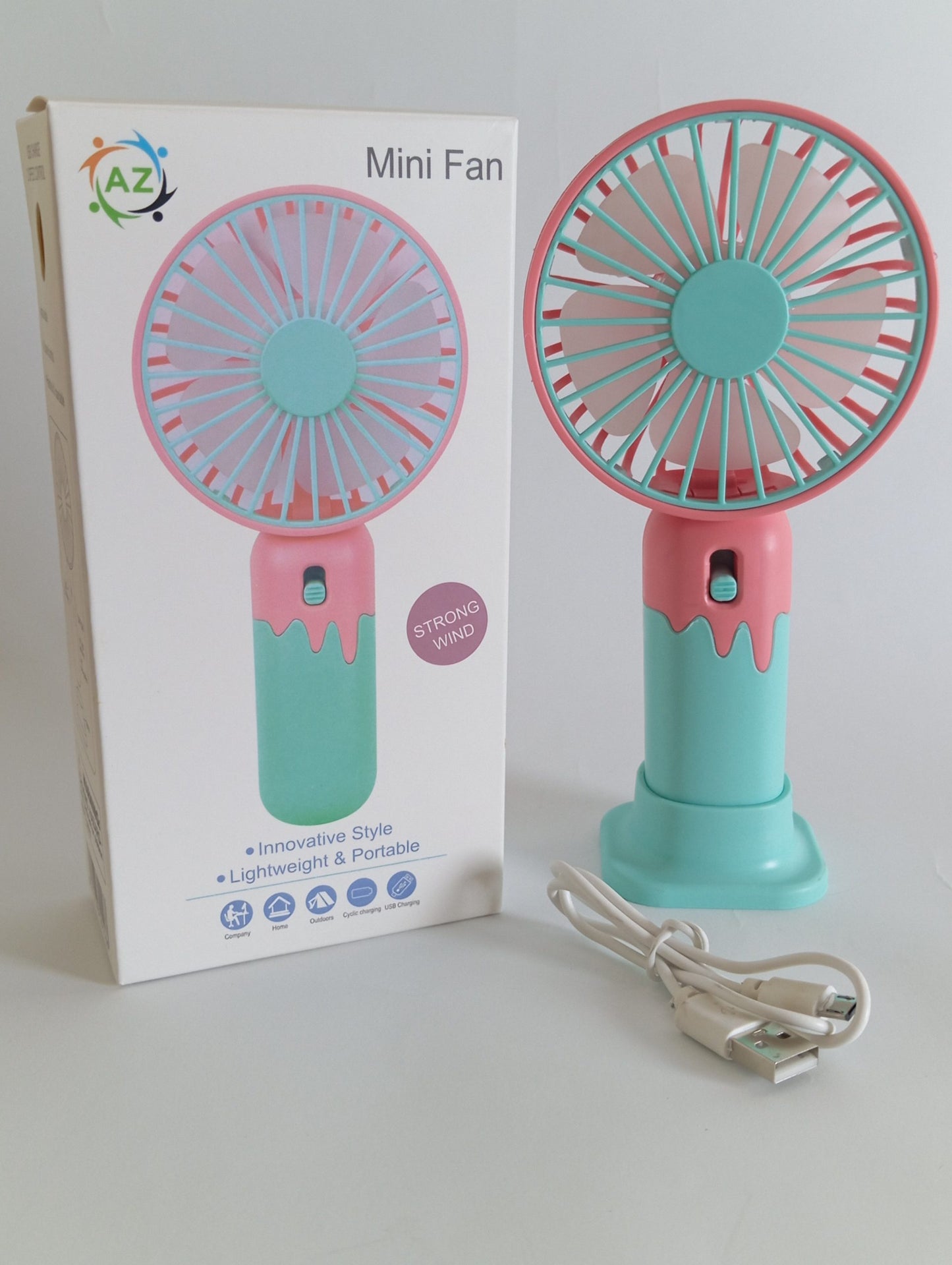 Rechargeable Mini  Mini Multifunctional Cooling Fan | Portable Desk & Handheld Fan