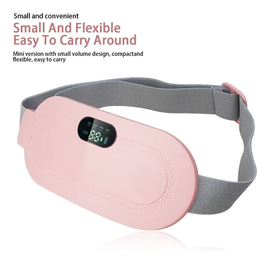 5.Portable Menstrual Heating Pad Smart Warm Palace Belt – Cordless Cramp Relief Massager Vibration Waist Trimmer