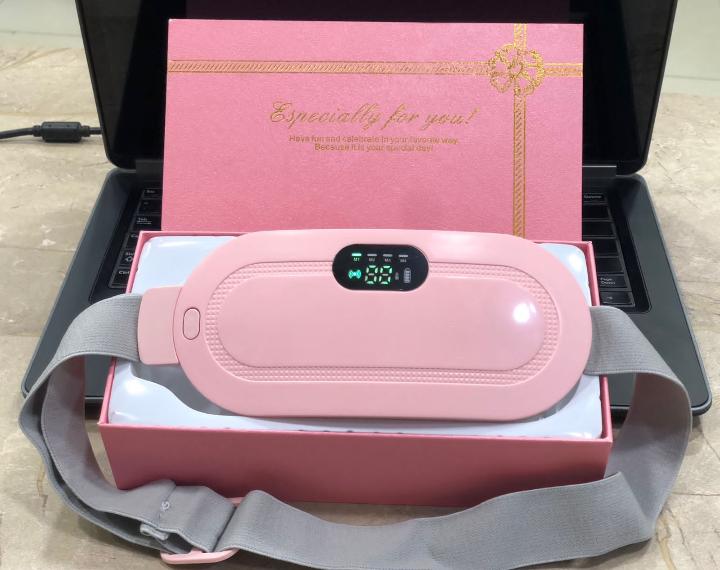 5.Portable Menstrual Heating Pad Smart Warm Palace Belt – Cordless Cramp Relief Massager Vibration Waist Trimmer