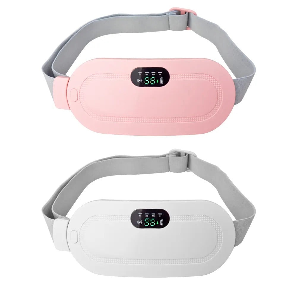 5.Portable Menstrual Heating Pad Smart Warm Palace Belt – Cordless Cramp Relief Massager Vibration Waist Trimmer