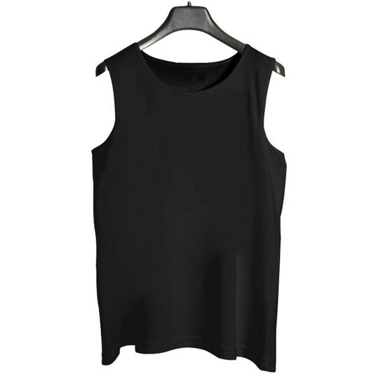 Captain Black Men's Vest [Black] | Sleeve-Less 100% Pure Sando - M